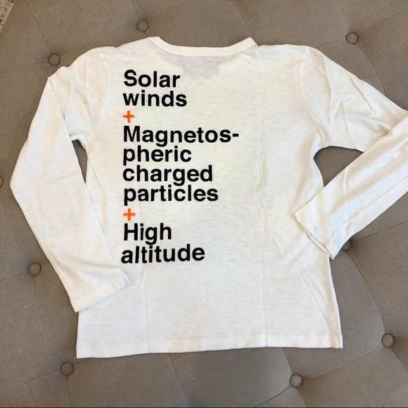 Crewcuts Aurora Borealis Glow in the Dark Shirt Sz 10 - Picture 5 of 6